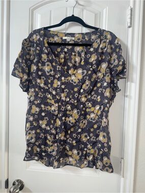 Boden floral boho‎ romantic feminine prairie ditsy top
